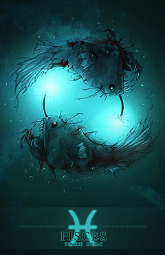 Zombie Zodiac: Pisces - 11x17